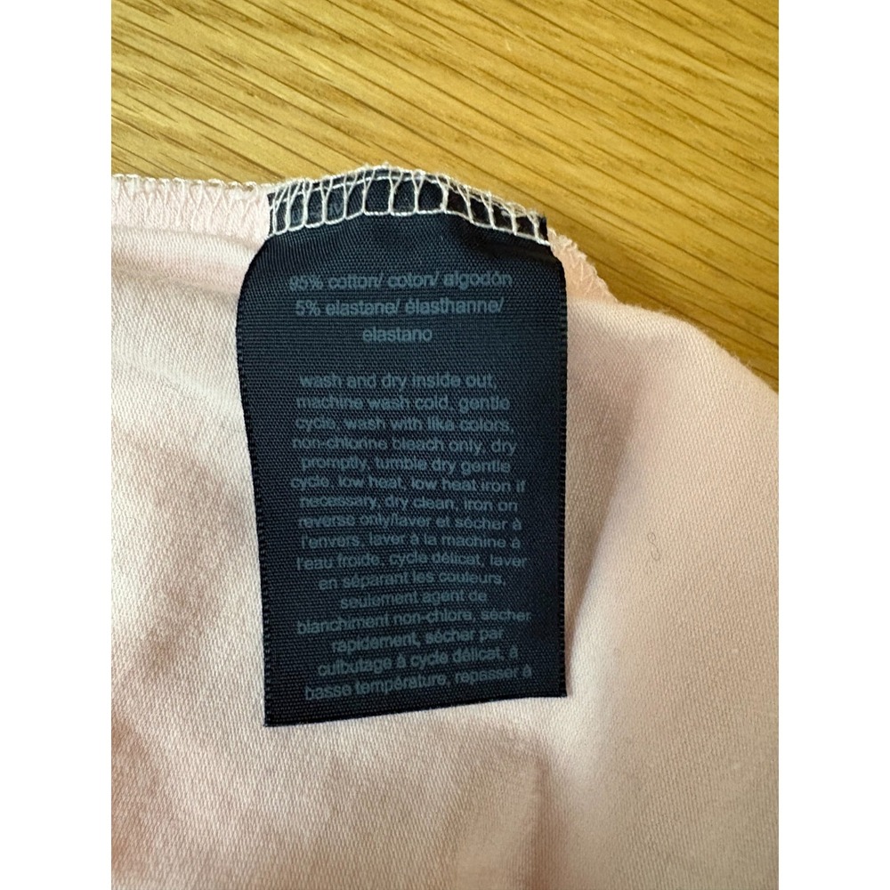 Tommy Hilfiger Women's Pink Embroidered Logo T Shirt Size M Cotton - Picture 6 of 6
